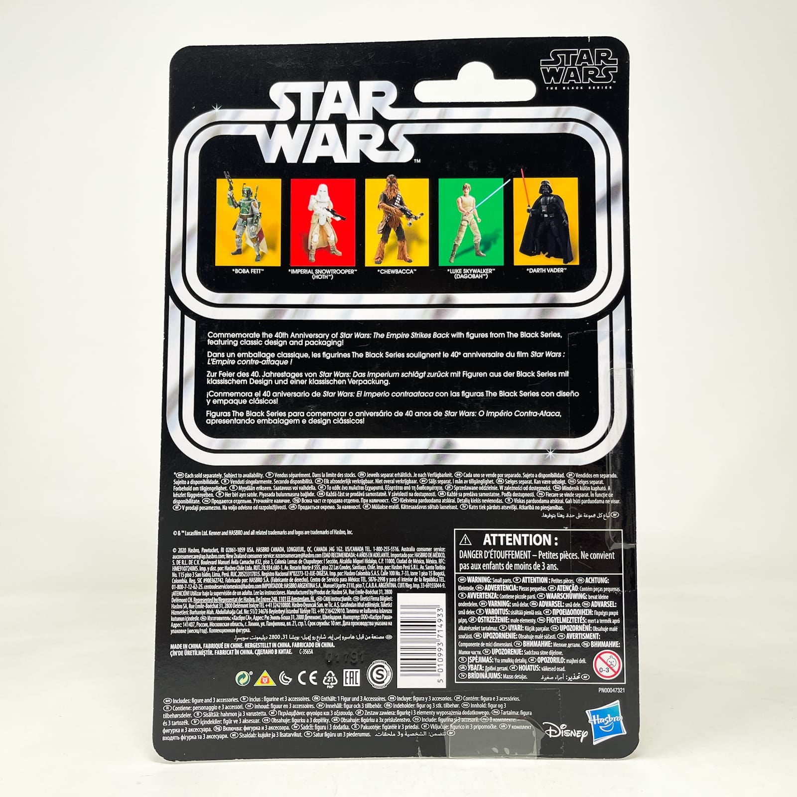 Vintage Hasbro Star Wars Black Series Sealed Figures Boba Fett (ESB) - 40th Anniversary - Hasbro Black Series (2020)