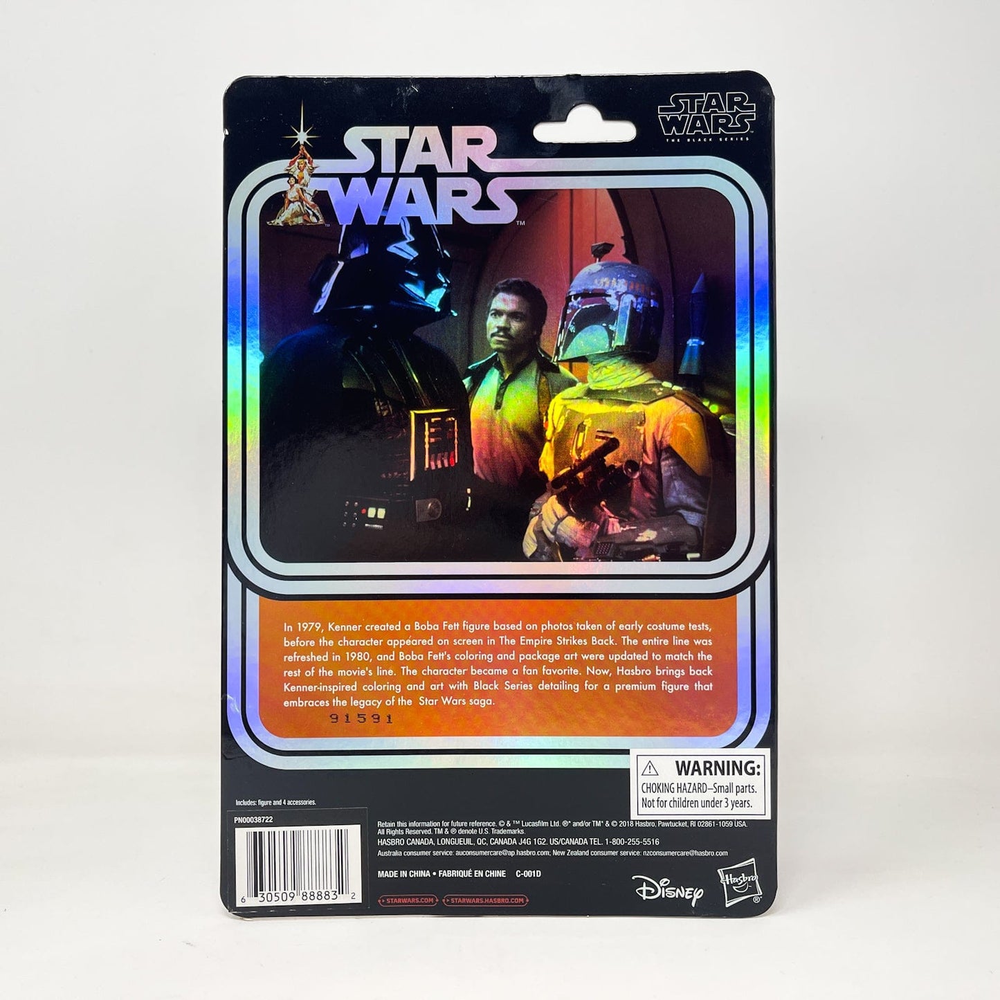 Vintage Hasbro Star Wars Black Series Sealed Figures Boba Fett Foil SDCC Exclusive - 40th Anniversary - Hasbro Black Series (2019)