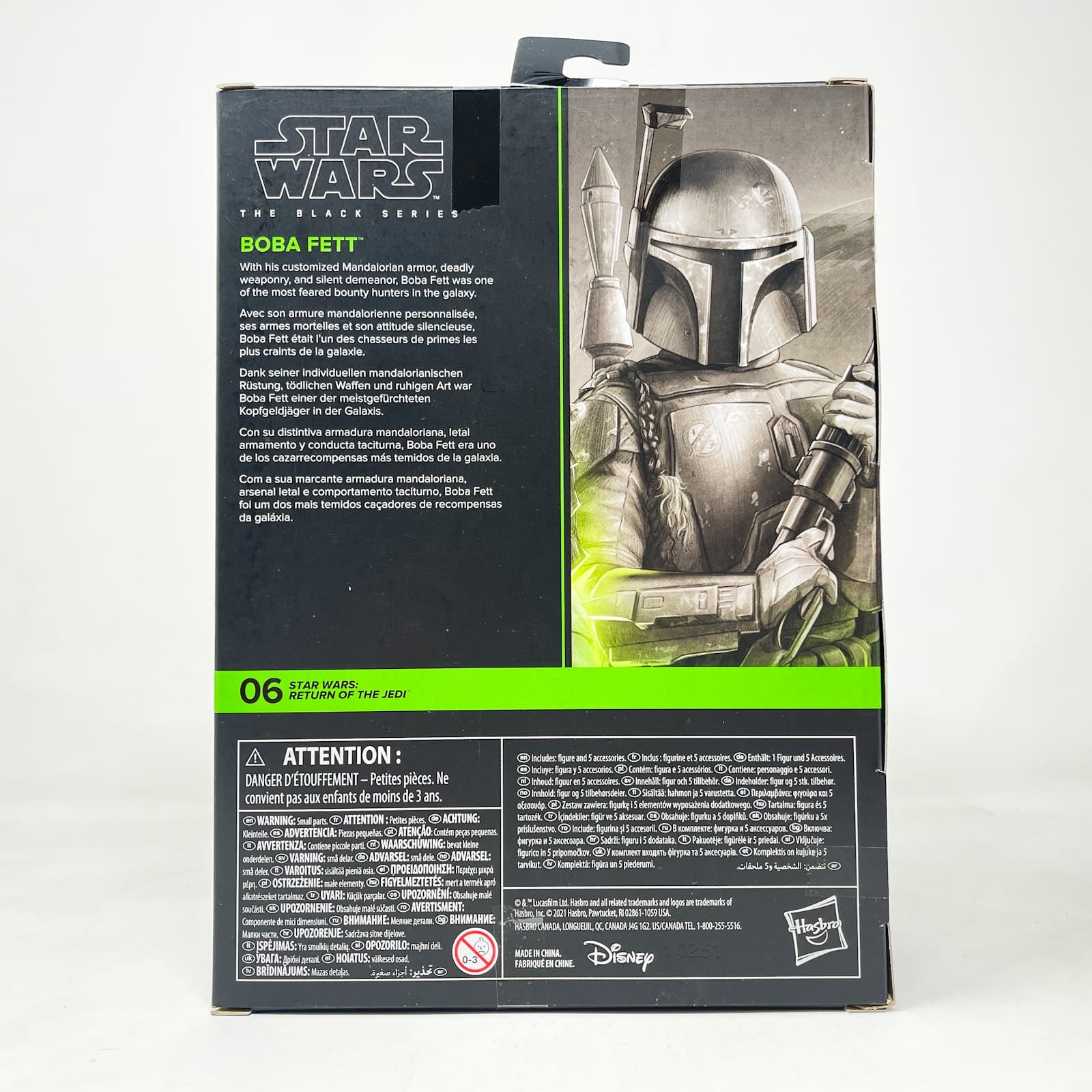 Vintage Hasbro Star Wars Black Series Sealed Figures Boba Fett (ROTJ - Deluxe) #06 - Hasbro Black Series (2021)