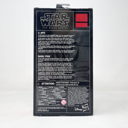 Vintage Hasbro Star Wars Black Series Sealed Figures C-3PO & Babu Frik - Hasbro Black Series (2017)