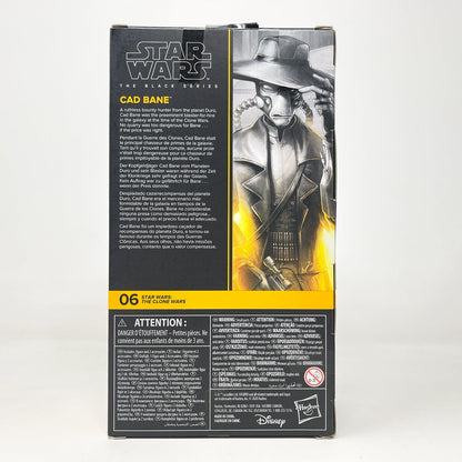 Vintage Hasbro Star Wars Black Series Sealed Figures Cad Bane (The Clone Wars) CW 06 - Hasbro Black Series (2020)