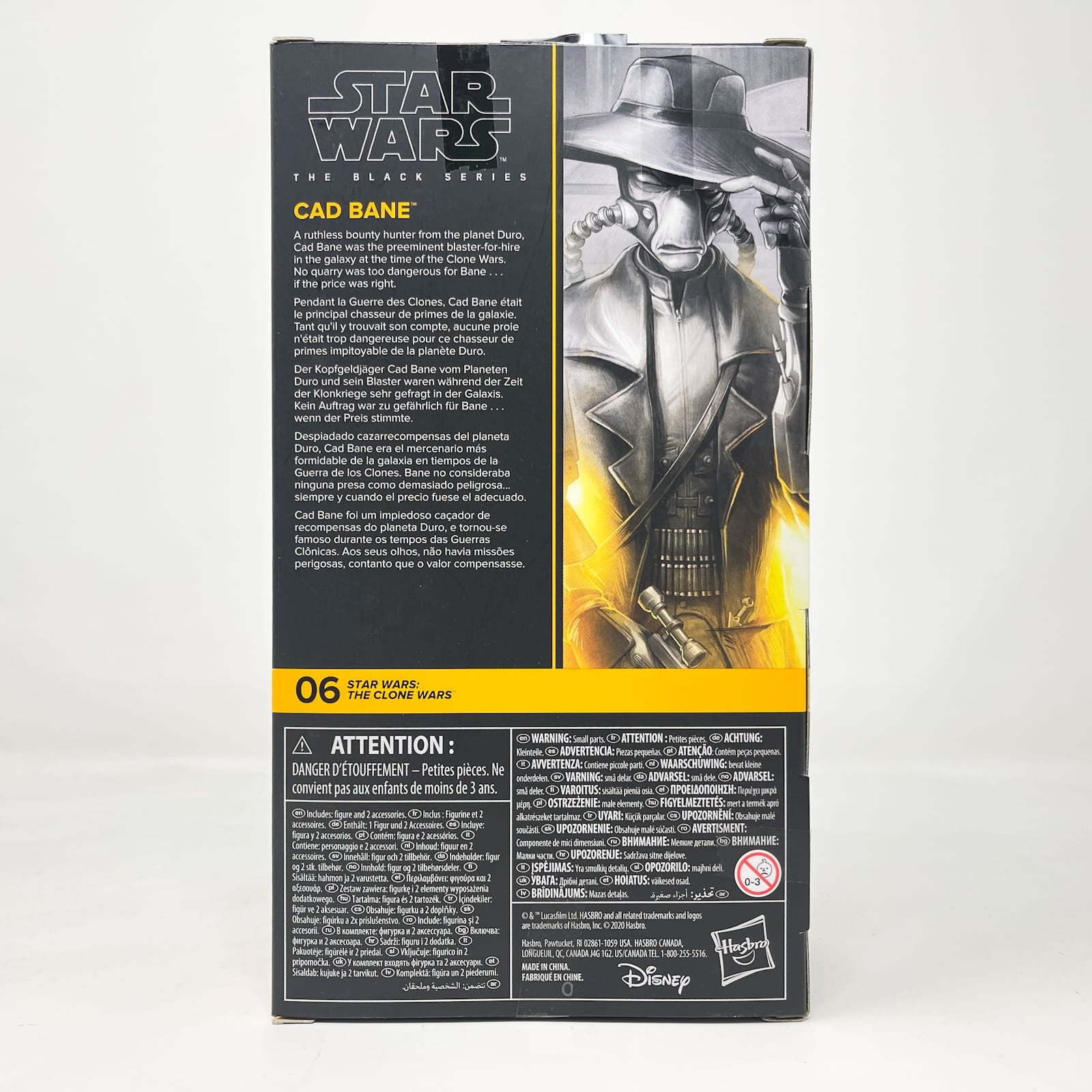 Vintage Hasbro Star Wars Black Series Sealed Figures Cad Bane (The Clone Wars) CW 06 - Hasbro Black Series (2020)