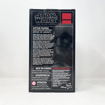 Vintage Hasbro Star Wars Black Series Sealed Figures Captain Phasma (Quicksilver Baton) - Black Series Hasbro Star Wars Action Figure