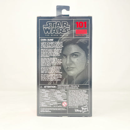 Vintage Hasbro Star Wars Black Series Sealed Figures Cara Dune #101 - Hasbro Black Series (2019)