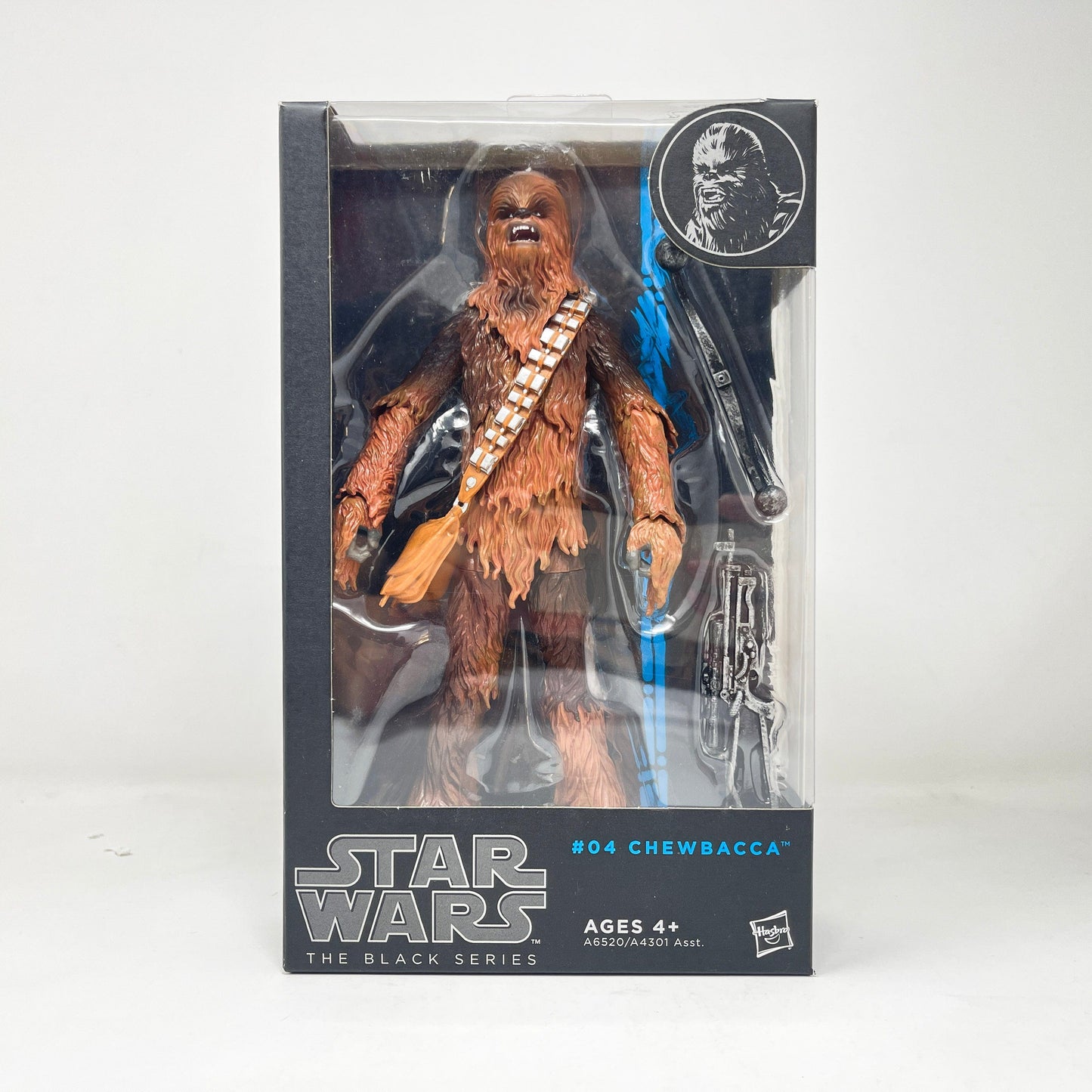 Vintage Hasbro Star Wars Black Series Sealed Figures Chewbacca #04 (2014) Blue Line - Black Series Hasbro Star Wars Action Figure