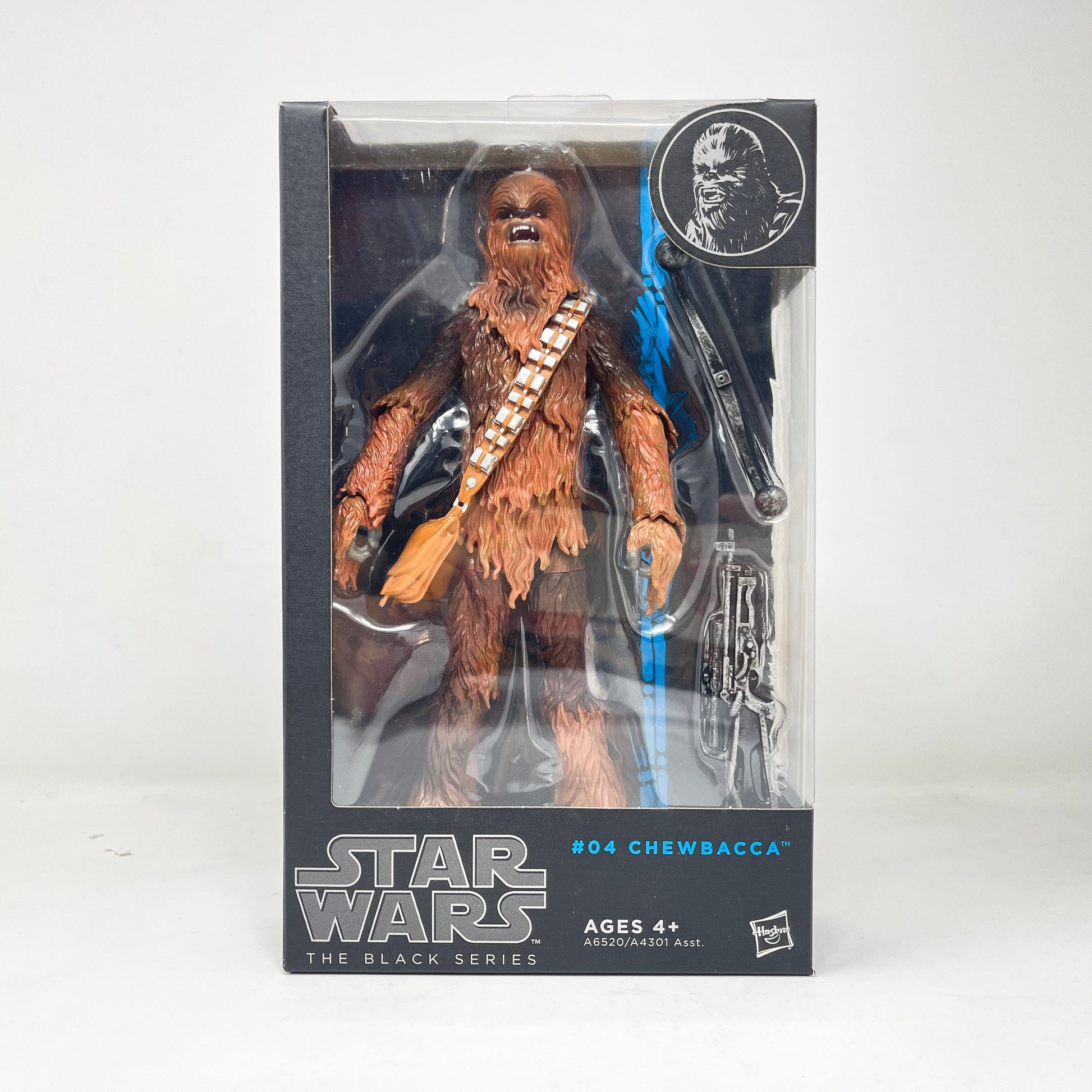 Vintage Hasbro Star Wars Black Series Sealed Figures Chewbacca #04 (2014) Blue Line - Black Series Hasbro Star Wars Action Figure