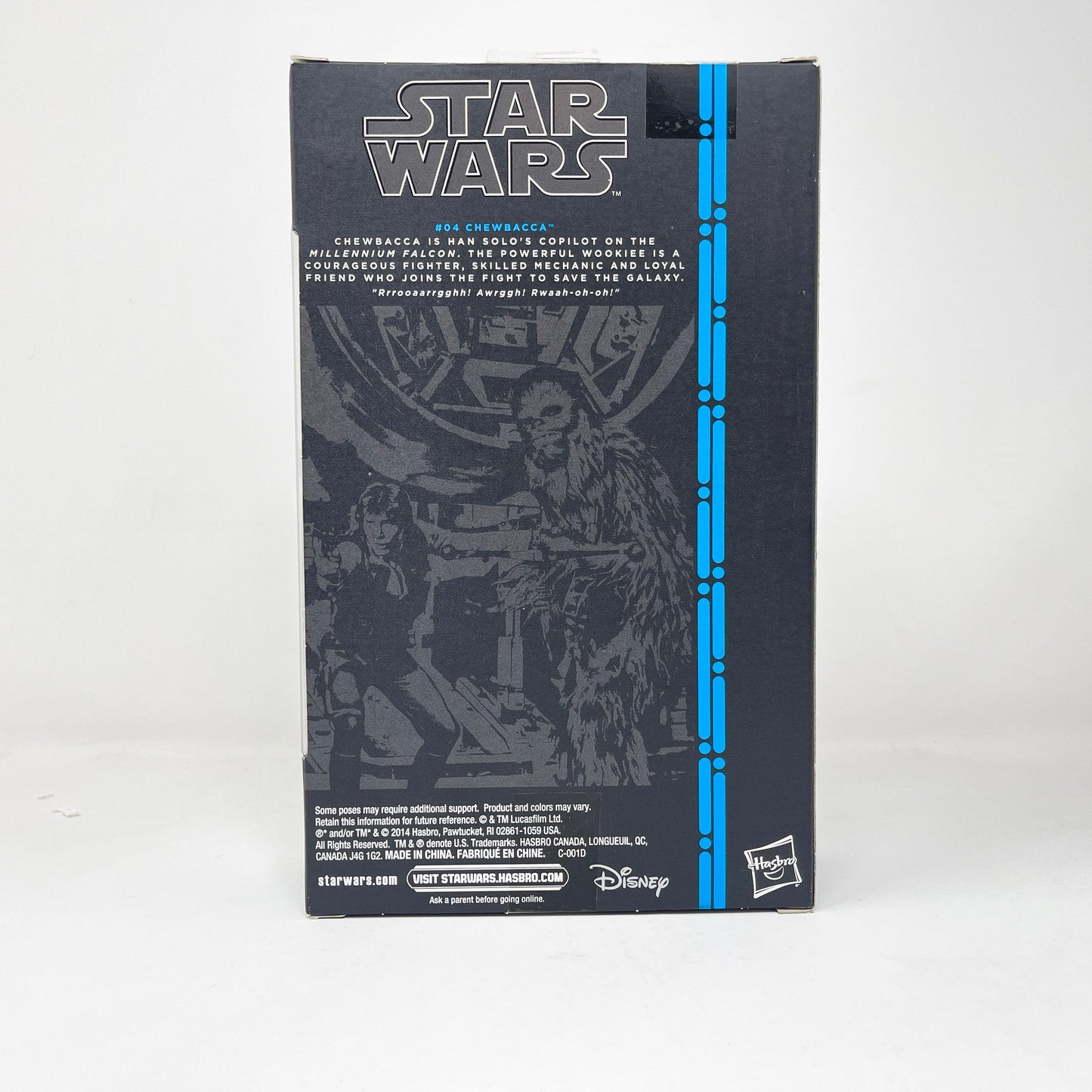 Vintage Hasbro Star Wars Black Series Sealed Figures Chewbacca #04 (2014) Blue Line - Black Series Hasbro Star Wars Action Figure