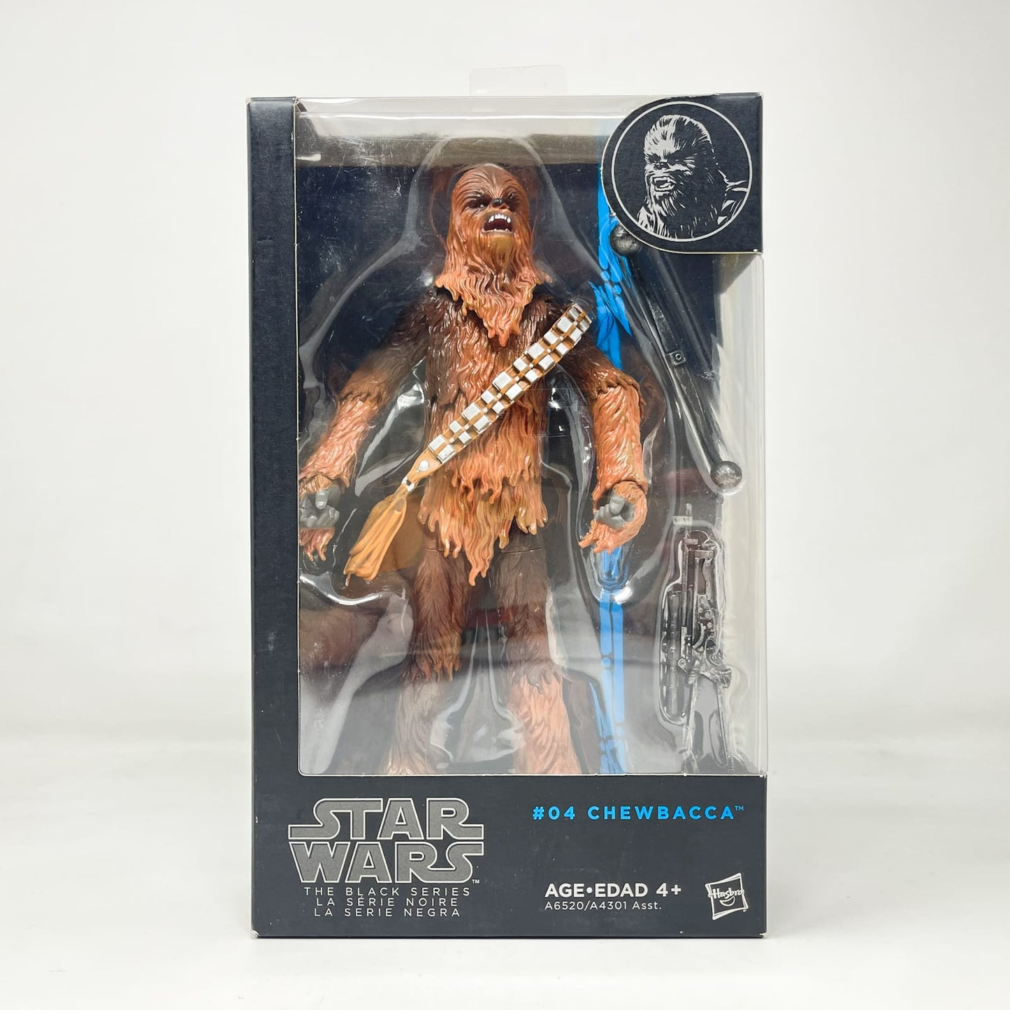 Vintage Hasbro Star Wars Black Series Sealed Figures Chewbacca #04 - Orange Line - Hasbro Black Series (2014)