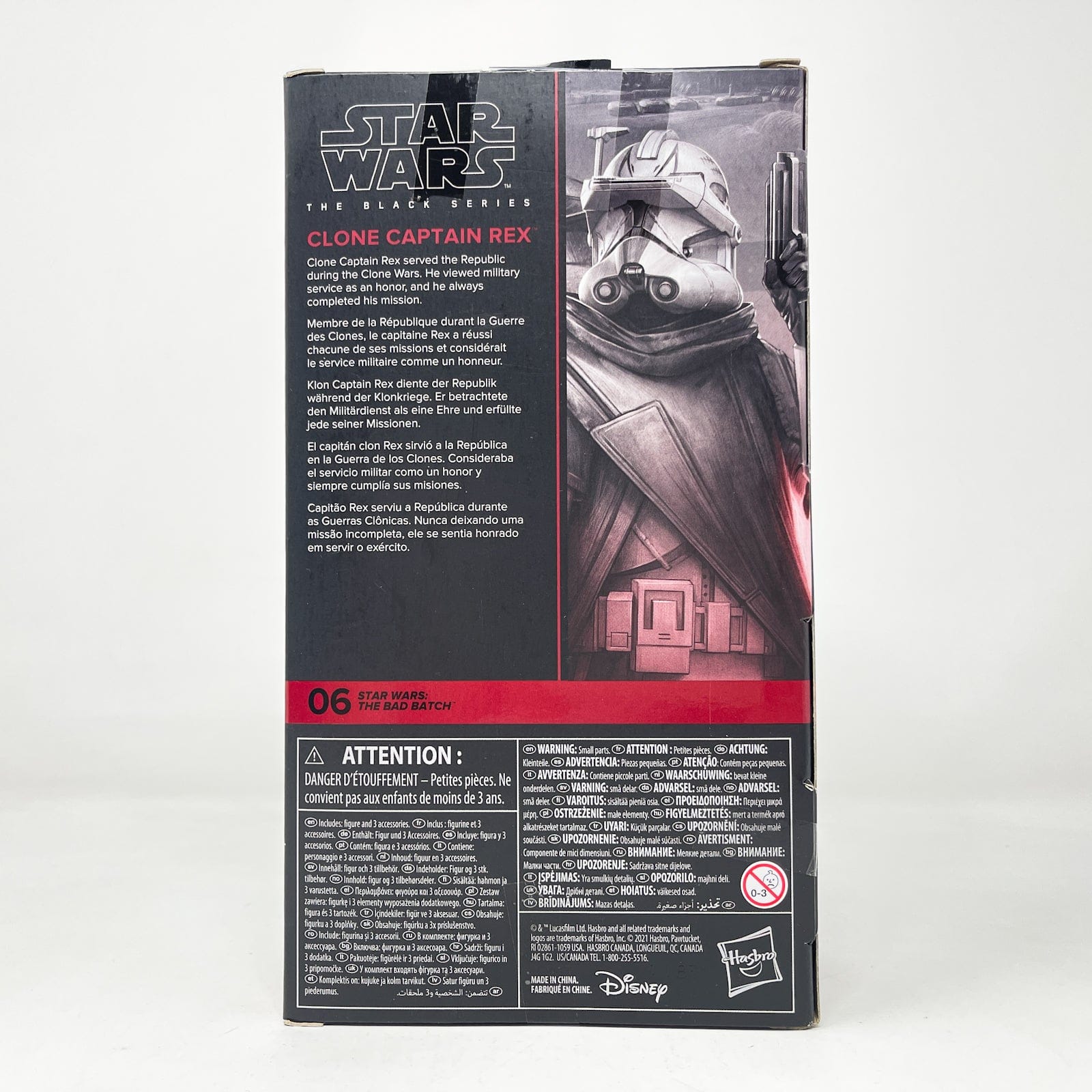 Vintage Hasbro Star Wars Black Series Sealed Figures Clone Captain Rex (The Bad Batch) BB 06 - Hasbro Black Series (2021)