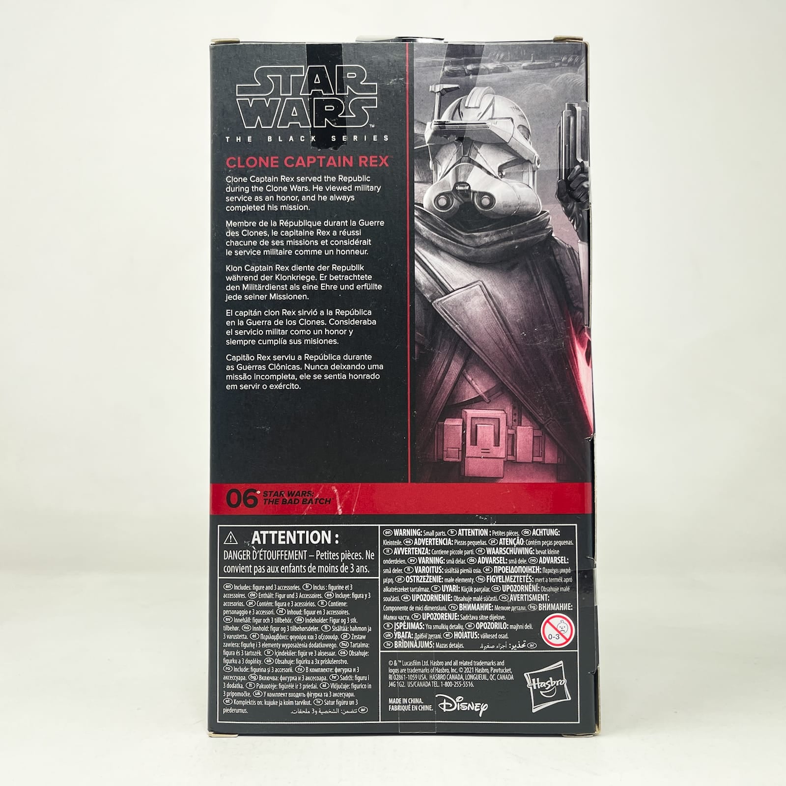 Vintage Hasbro Star Wars Black Series Sealed Figures Clone Captain Rex (The Bad Batch) BB 06 - Hasbro Black Series (2021)