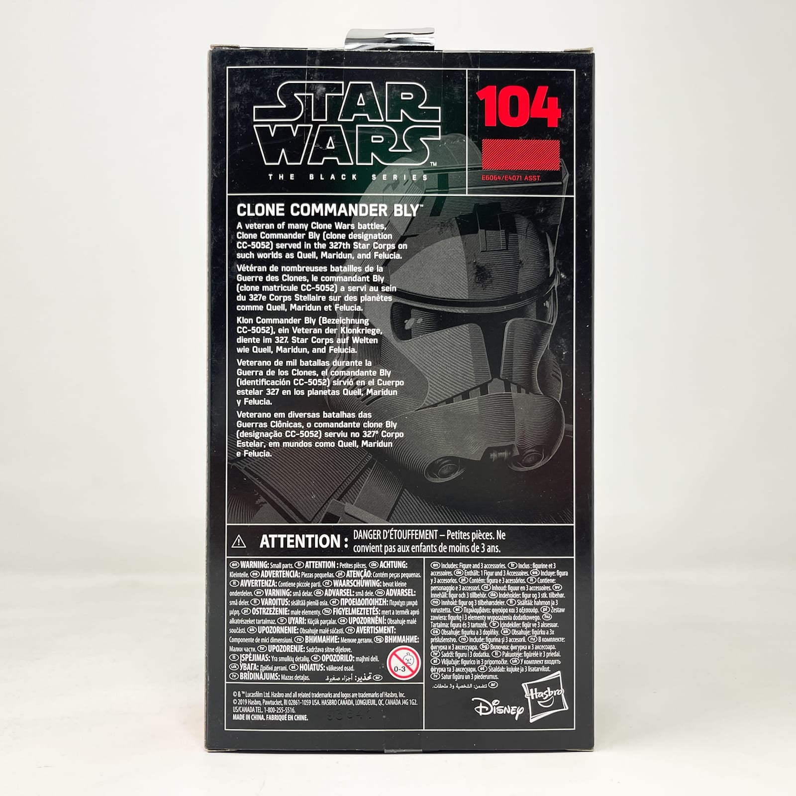 Vintage Hasbro Star Wars Black Series Sealed Figures Clone Commander Bly - Red Box #104 - Hasbro Black Series (2020)