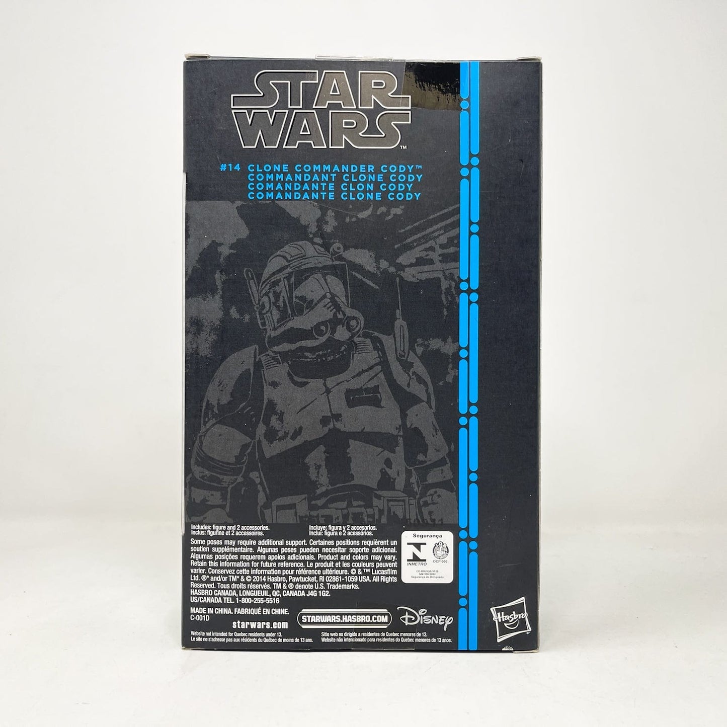 Vintage Hasbro Star Wars Black Series Sealed Figures Clone Commander Cody Blue #14 (2015) Blue Line - Black Series Hasbro Star Wars Action Figure