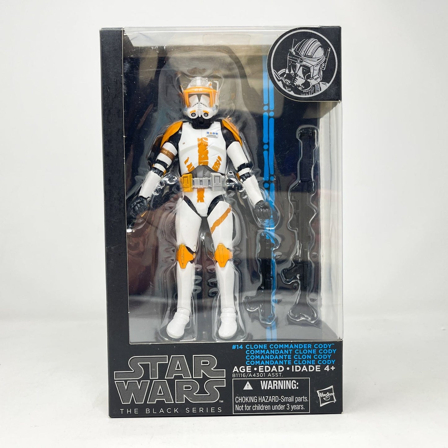 Vintage Hasbro Star Wars Black Series Sealed Figures Clone Commander Cody Blue #14 (2015) Blue Line - Black Series Hasbro Star Wars Action Figure