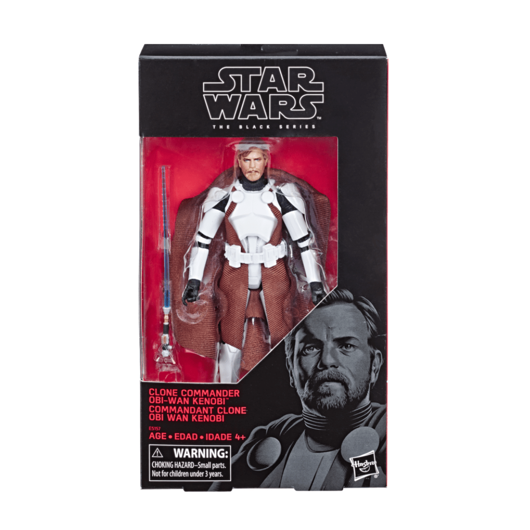 Vintage Hasbro Star Wars Black Series Sealed Figures Clone Commander Obi-Wan Kenobi - Clone Wars (2025) - Black Series Hasbro Star Wars Action Figure