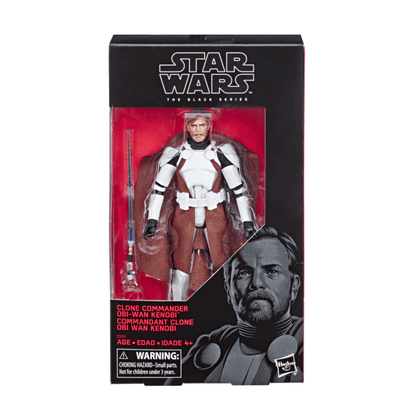 Vintage Hasbro Star Wars Black Series Sealed Figures Clone Commander Obi-Wan Kenobi - Clone Wars (2025) - Black Series Hasbro Star Wars Action Figure