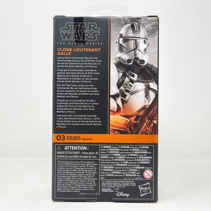 Vintage Hasbro Star Wars Black Series Sealed Figures Clone Lieutenant Galle ROTS #03 - Black Series Hasbro Star Wars