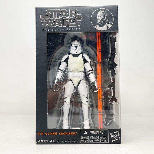 Vintage Hasbro Star Wars Black Series Sealed Figures Clone Trooper #14 - Orange Line - Hasbro Black Series (2014)