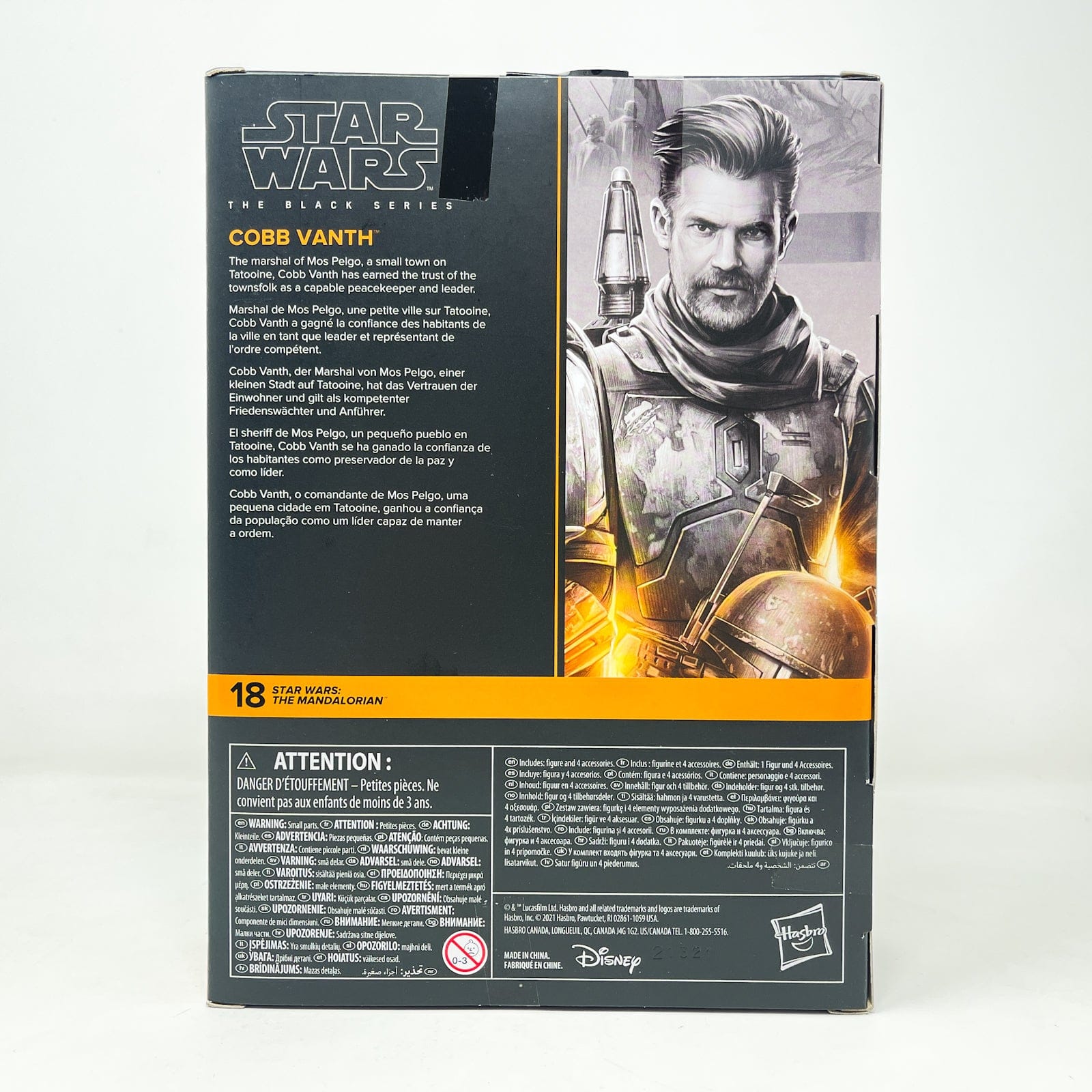 Vintage Hasbro Star Wars Black Series Sealed Figures Cobb Vanth (Deluxe) MAN18 - Hasbro Black Series