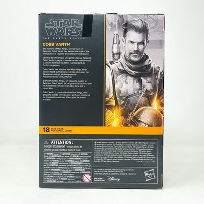 Vintage Hasbro Star Wars Black Series Sealed Figures Cobb Vanth (Deluxe) MAN18 - Hasbro Black Series