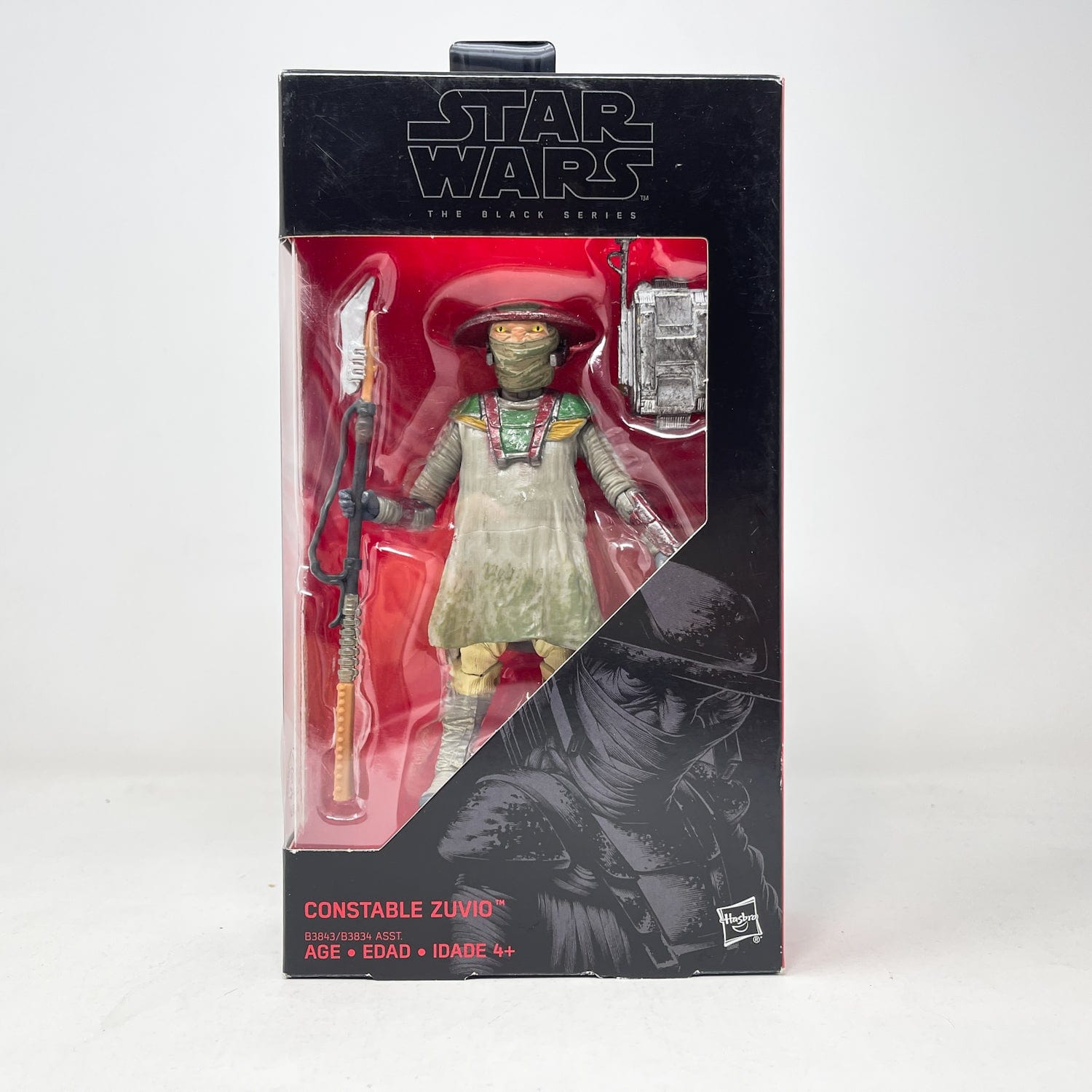 Vintage Hasbro Star Wars Black Series Sealed Figures Constable Zuvio (TFA) #09- Black Series Hasbro Star Wars Action Figure