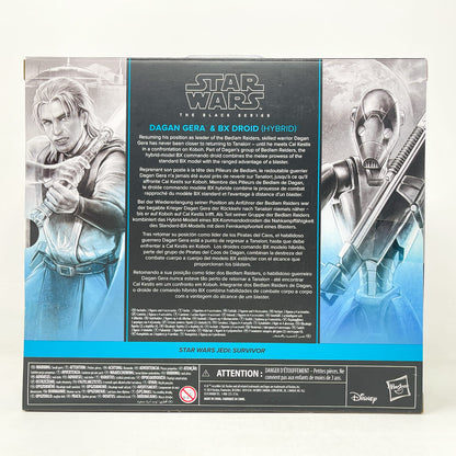 Vintage Hasbro Star Wars Black Series Sealed Figures Dagan Gera & BX Droid (Hybrid) Deluxe 2-Pack - Hasbro Black Series (2025)