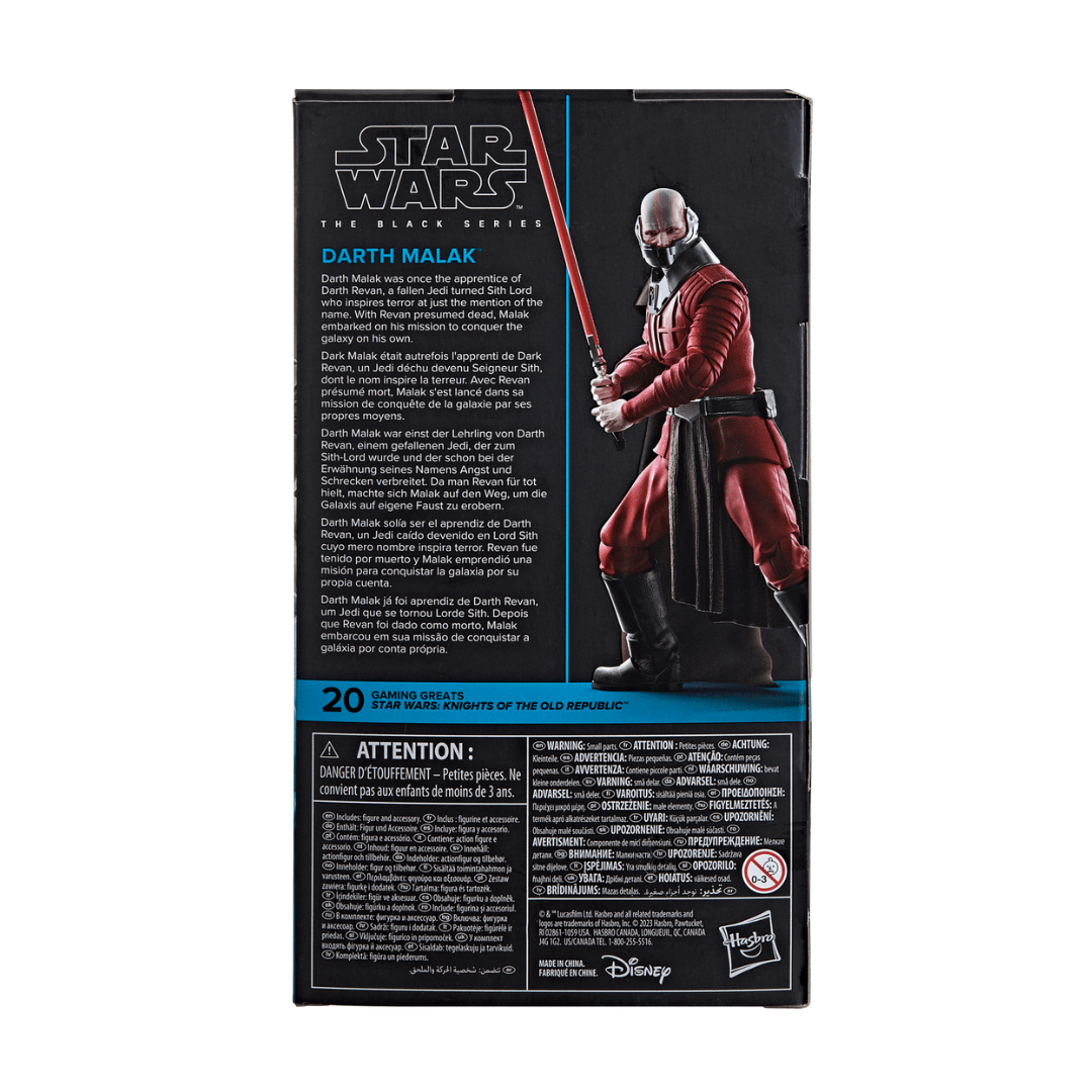 Vintage Hasbro Star Wars Black Series Sealed Figures Darth Malak - KOTOR - GG20 (2025) - Black Series Hasbro Star Wars Action Figure