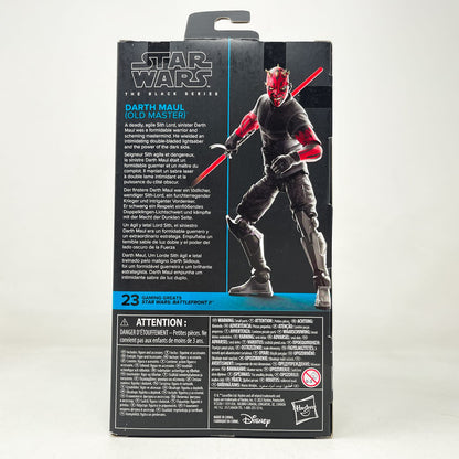 Vintage Hasbro Star Wars Black Series Sealed Figures Darth Maul Old Master (Battlefront II) GG 23 - Hasbro Black Series (2023)