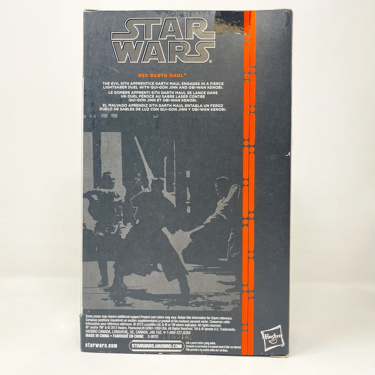 Vintage Hasbro Star Wars Black Series Sealed Figures Darth Maul - Orange #02 - Black Series Hasbro Star Wars Action Figure