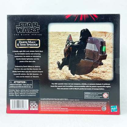 Vintage Hasbro Star Wars Black Series Sealed Figures Darth Maul & Sith Speeder (SDCC) TPM - Hasbro Black Series (2024)
