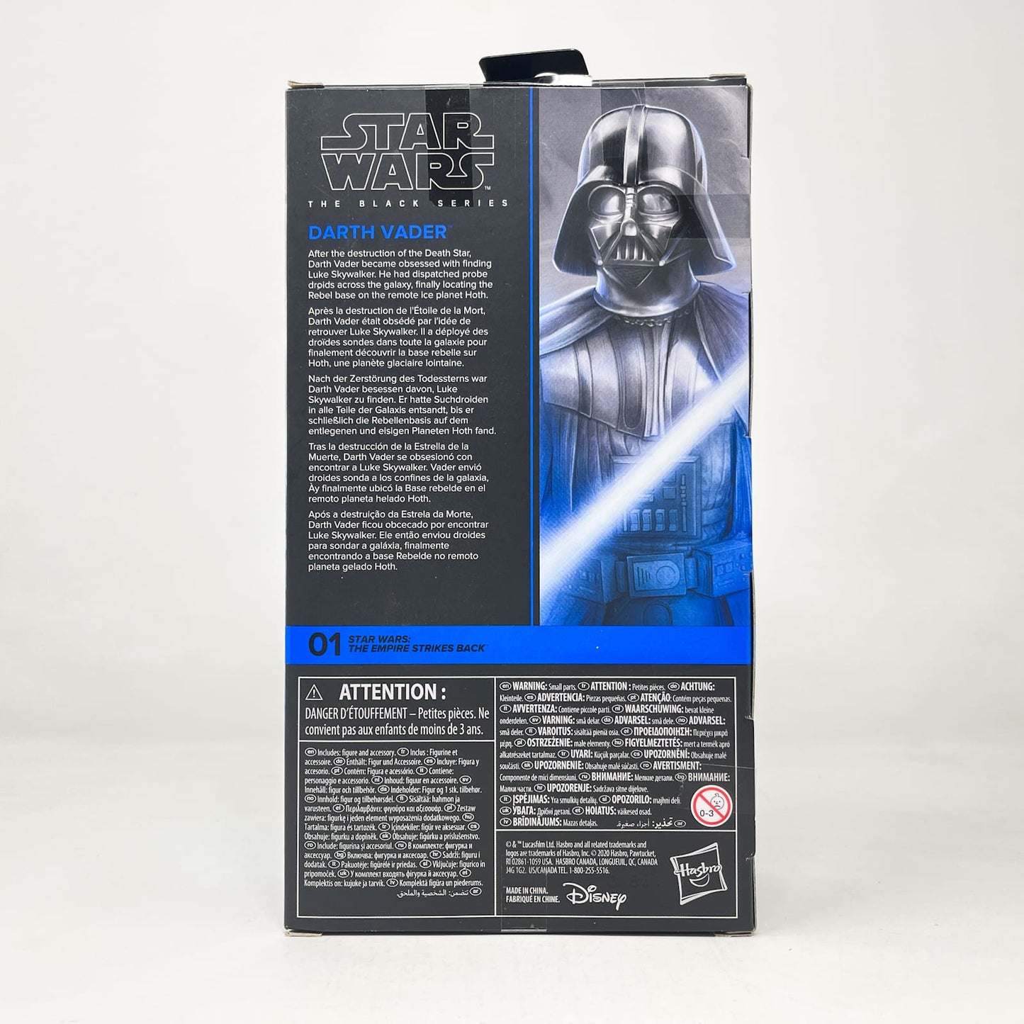 Vintage Hasbro Star Wars Black Series Sealed Figures Darth Vader ESB 01 - 40th Anniversary - Hasbro Black Series (2020)