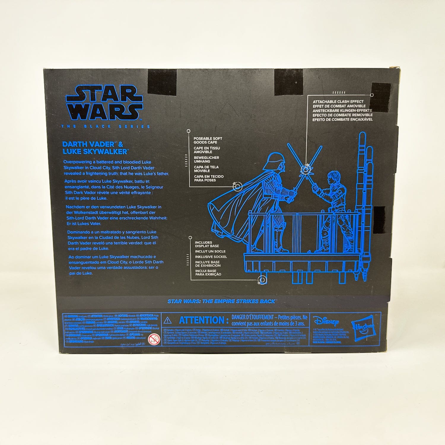 Darth Vader & Luke Skywalker (Bespin Duel) 2-Pack - Hasbro Black