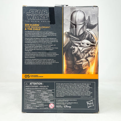 Vintage Hasbro Star Wars Black Series Sealed Figures Din Djarin and The Child (Deluxe) MAN 05 - Hasbro Black Series (2020)