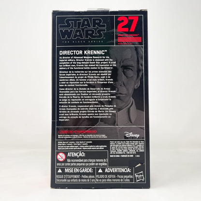 Vintage Hasbro Star Wars Black Series Sealed Figures Director Krennic (Rogue One) #27 - Hasbro Black Series (2016)