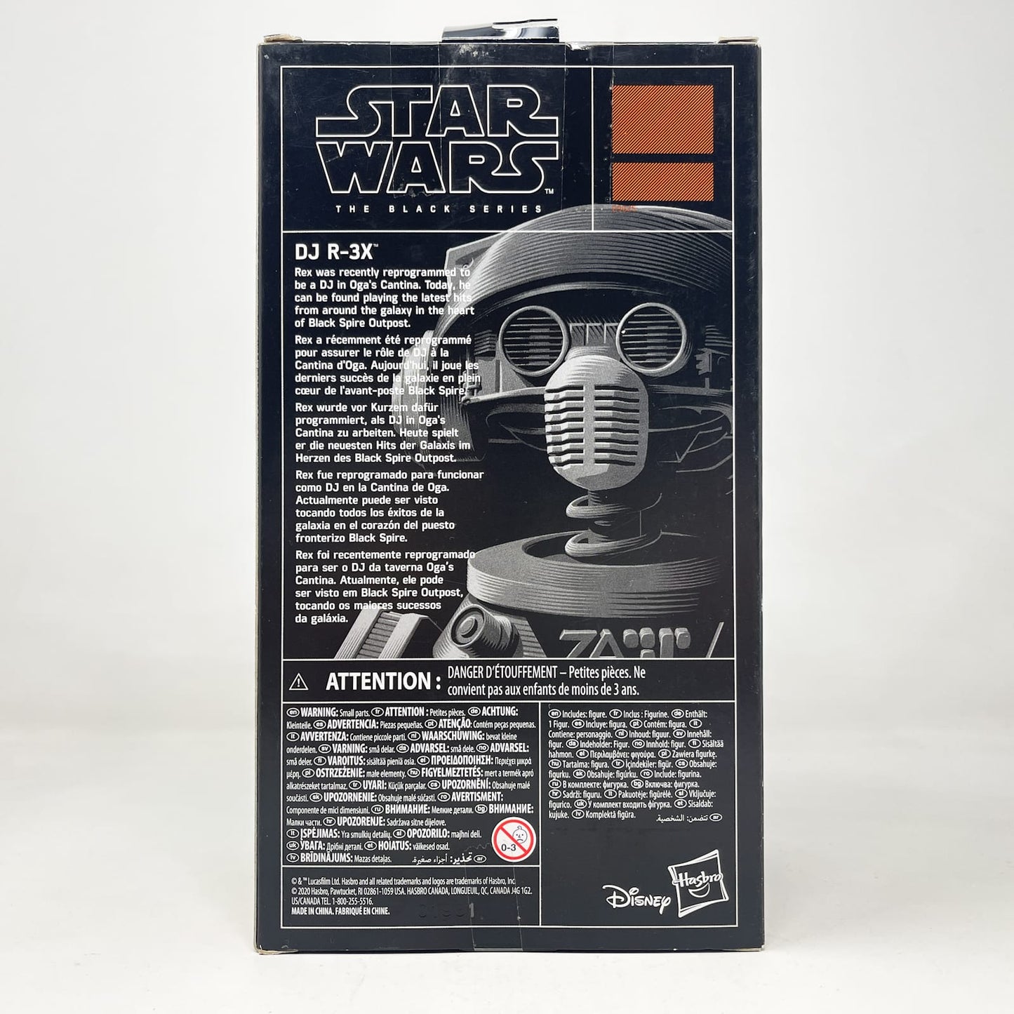 Vintage Hasbro Star Wars Black Series Sealed Figures DJ R-3X Galaxy's Edge - Hasbro Black Series (2020)