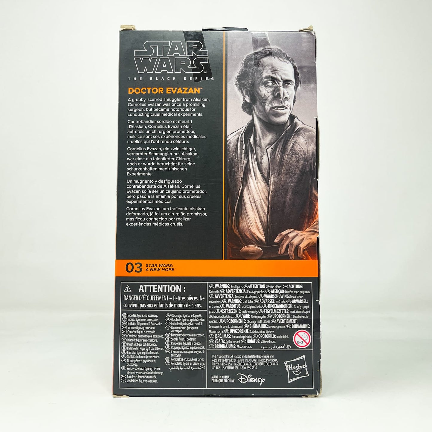Vintage Hasbro Star Wars Black Series Sealed Figures Doctor Evazan ANH 03 - Hasbro Black Series (2021)