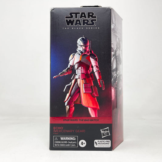 Vintage Hasbro Star Wars Black Series Sealed Figures Echo - Mercenary Gear (The Bad Batch) BB 17- Hasbro Black Series (2023)