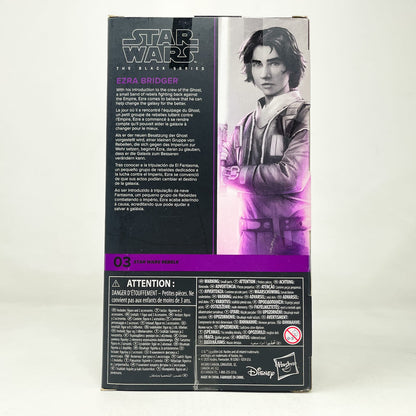 Vintage Hasbro Star Wars Black Series Sealed Figures Ezra Bridger (Rebels) REB 03 - Hasbro Black Series (2020)