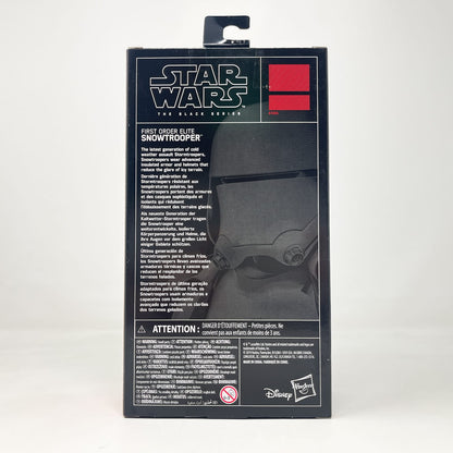 Vintage Hasbro Star Wars Black Series Sealed Figures First Order Elite Snowtrooper - Hasbro Black Series (2019)