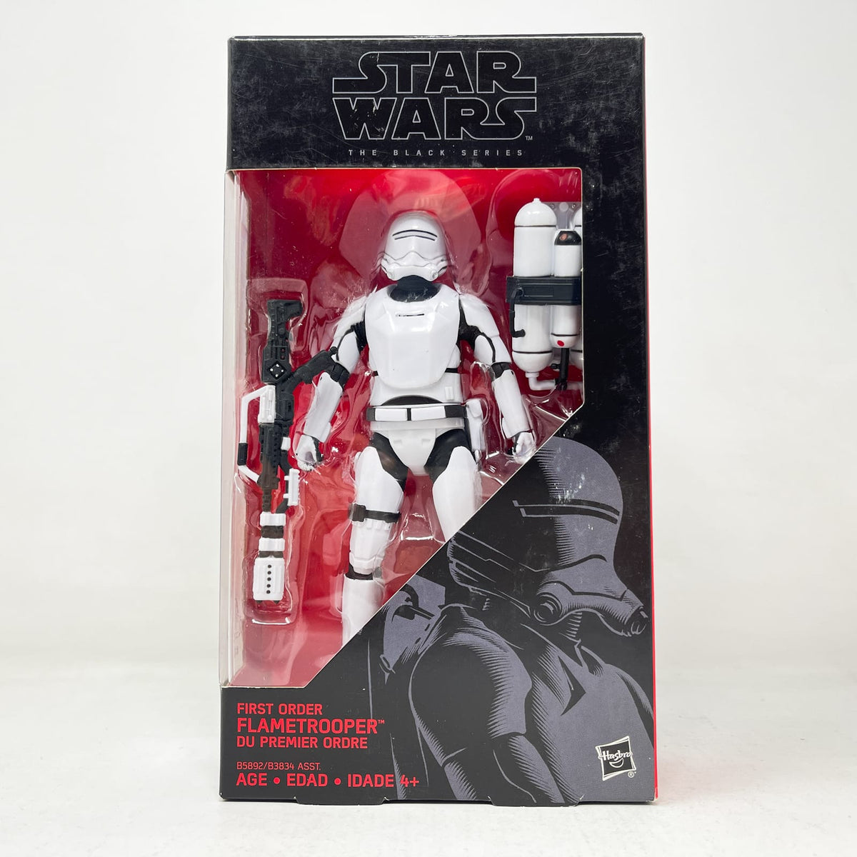 Vintage Hasbro Star Wars Black Series Sealed Figures First Order Flametrooper #16 - Hasbro Black Series (2015)