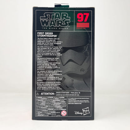 Vintage Hasbro Star Wars Black Series Sealed Figures First Order Stormtrooper #97 - Hasbro Black Series (2019)