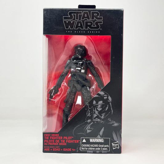 Vintage Hasbro Star Wars Black Series Sealed Figures First Order TIE Fighter Pilot #11 - Hasbro Black Series (2015)