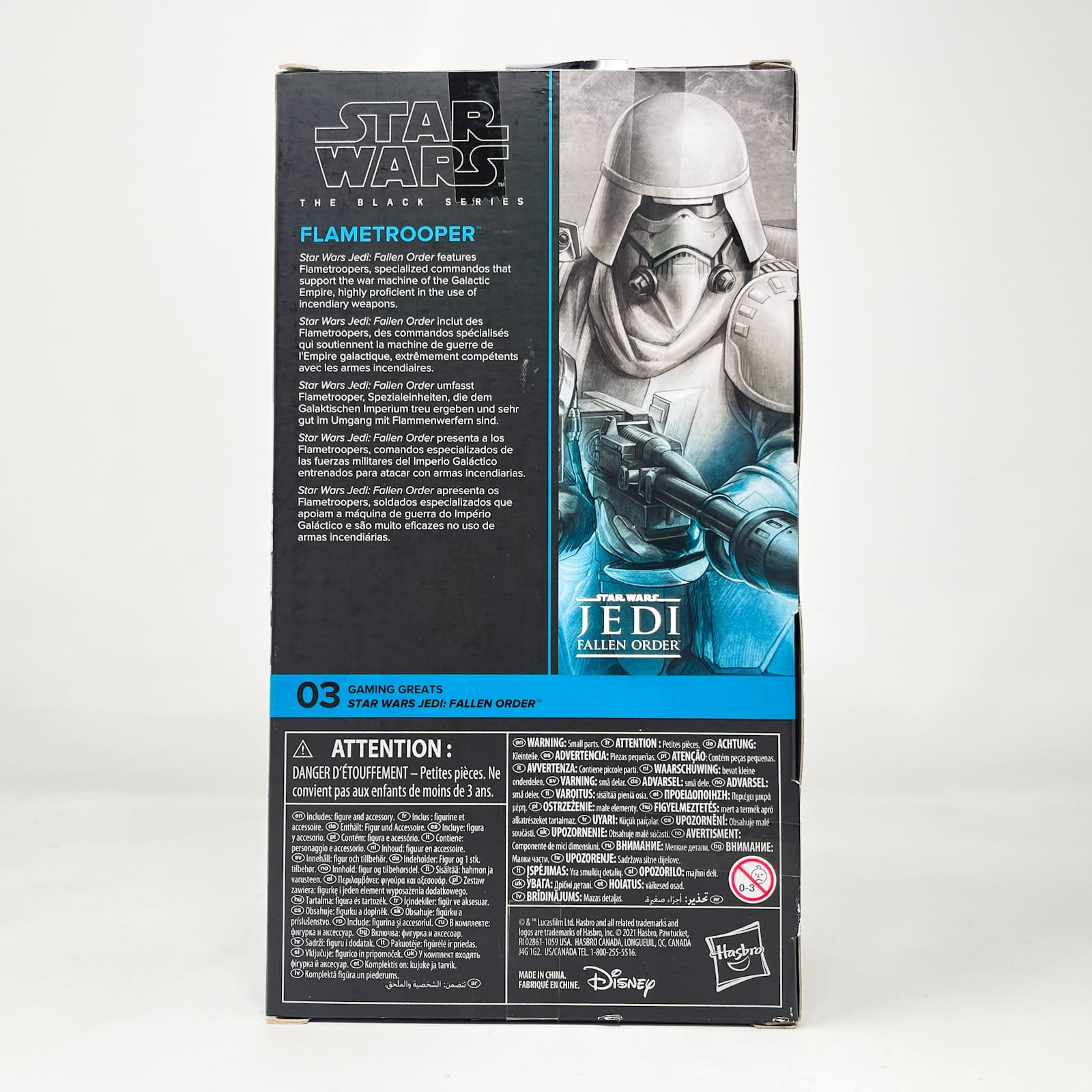 Vintage Hasbro Star Wars Black Series Sealed Figures Flametrooper (Fallen Order) GG 03 - Hasbro Black Series (2021)