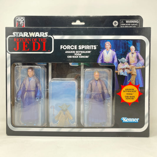 Vintage Hasbro Star Wars Black Series Sealed Figures Force Spirits 3-Pack  Anakin Skywalker, Yoda, Obi-Wan Kenobi - Hasbro Black Series (2023)