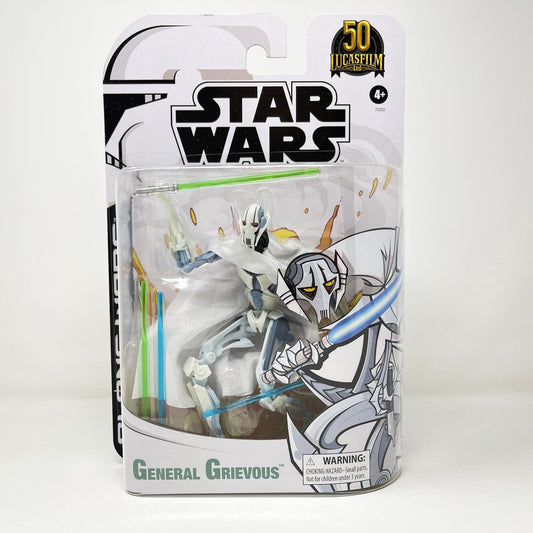 Vintage Hasbro Star Wars Black Series Sealed Figures General Grievous (Clone Wars Tartakovsky) - Hasbro Black Series 50th