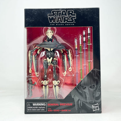 Vintage Hasbro Star Wars Black Series Sealed Figures General Grievous (Deluxe) D1 - Hasbro Black Series (2018)
