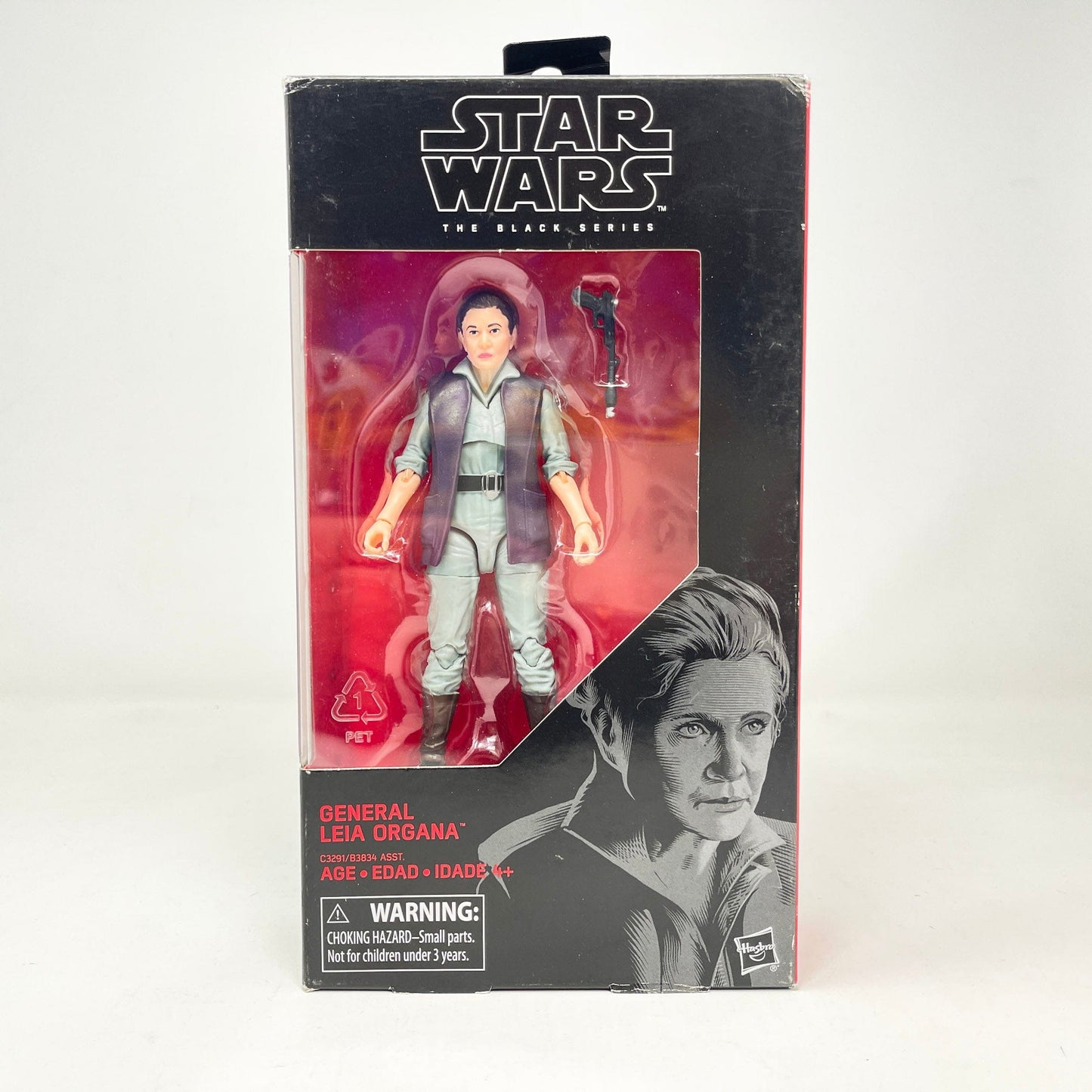 Vintage Hasbro Star Wars Black Series Sealed Figures General Leia Organa (TFA) #52 - Black Series Hasbro Star Wars Action Figure