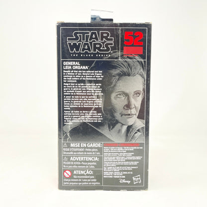 Vintage Hasbro Star Wars Black Series Sealed Figures General Leia Organa (TFA) #52 - Black Series Hasbro Star Wars Action Figure