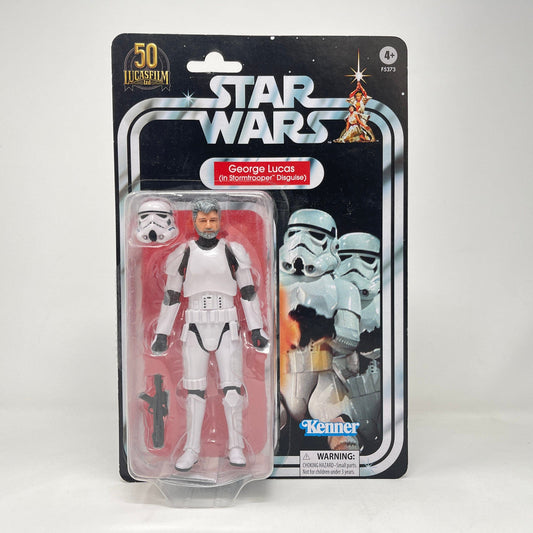 Vintage Hasbro Star Wars Black Series Sealed Figures George Lucas (Stormtrooper Disguise) - Black Series 50th Hasbro Star Wars Action Figure