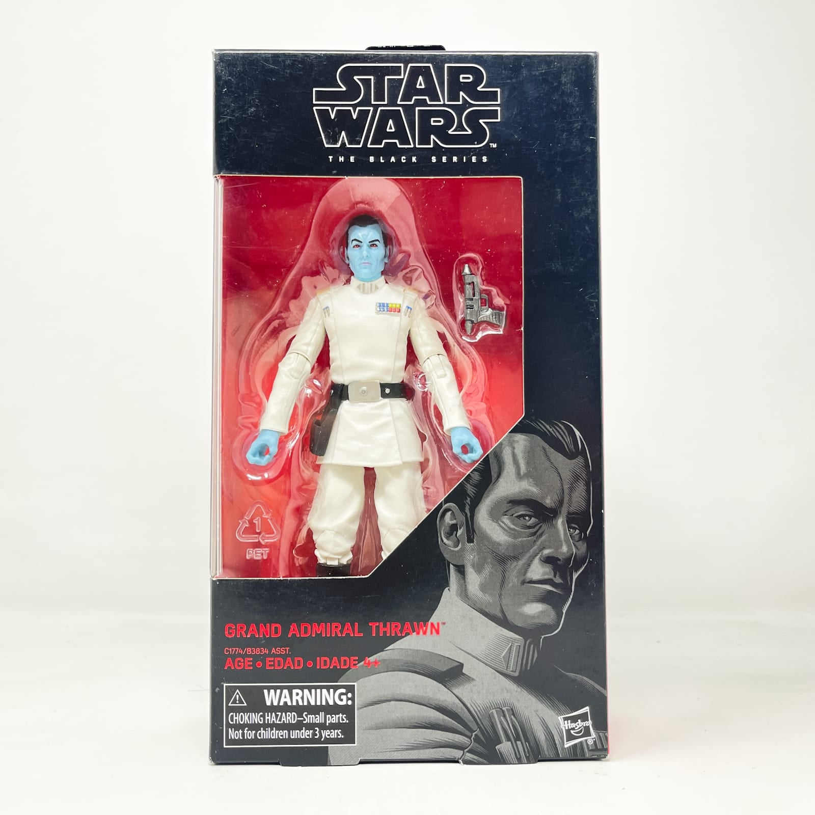 Vintage Hasbro Star Wars Black Series Sealed Figures Grand Admiral Thrawn #47 - Hasbro Black Series (2017)