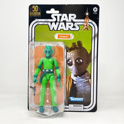Vintage Hasbro Star Wars Black Series Sealed Figures Greedo (Kenner) - 50th Anniversary - Hasbro Black Series (2021)